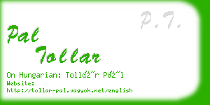 pal tollar business card